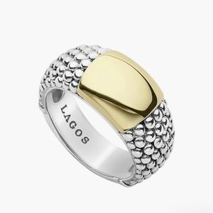 LAGOS Signature Caviar High Bar Ring
